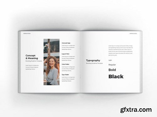 Branding Guideline Square Brochure Template