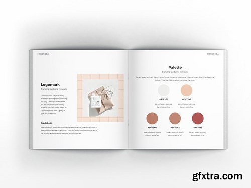 Branding Guideline Square Brochure Template