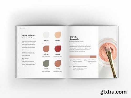 Branding Guideline Square Brochure Template