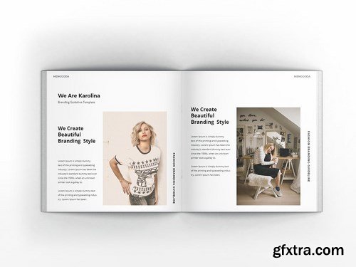 Branding Guideline Square Brochure Template