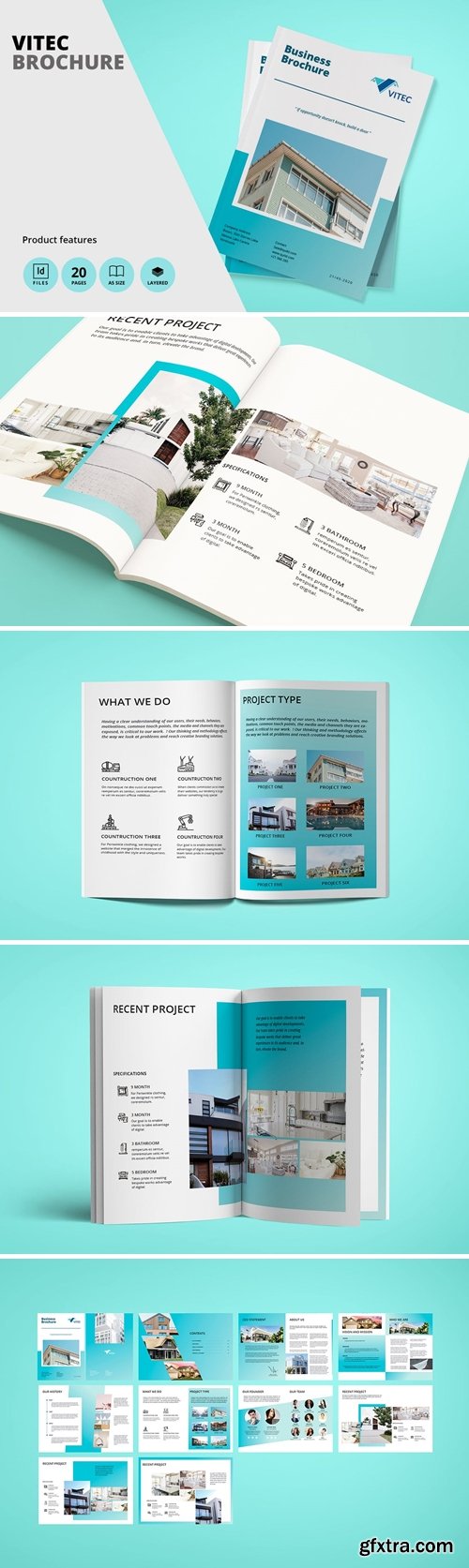 Real Estate A5 Brochure Template