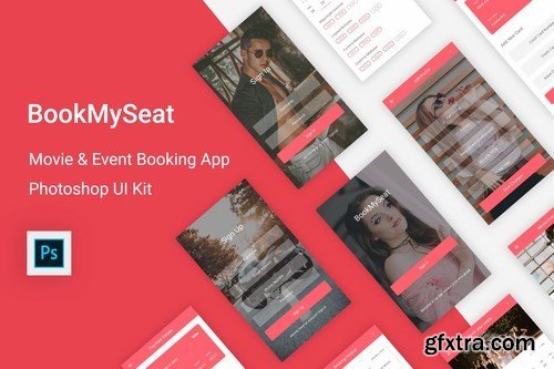 BookMySeat - Movie & Event Booking App (Photoshop)