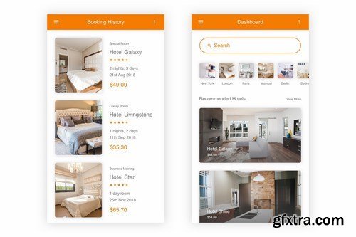 BookMyTrip - Hotel Booking UI Kit for Photoshop