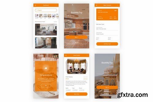 BookMyTrip - Hotel Booking UI Kit for Photoshop