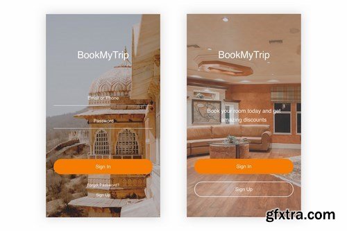 BookMyTrip - Hotel Booking UI Kit for Photoshop