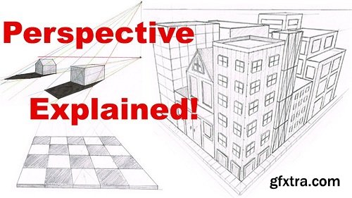 How to Draw Perspective for Beginners - Drawing 3D Objects & Environments