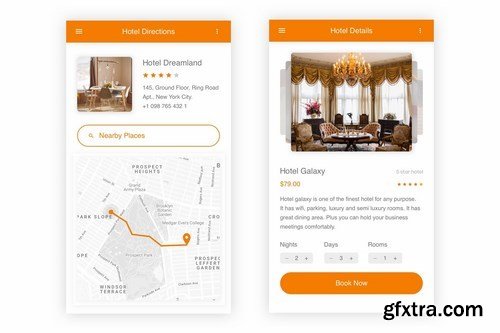 BookMyTrip - Hotel Booking UI Kit for Photoshop