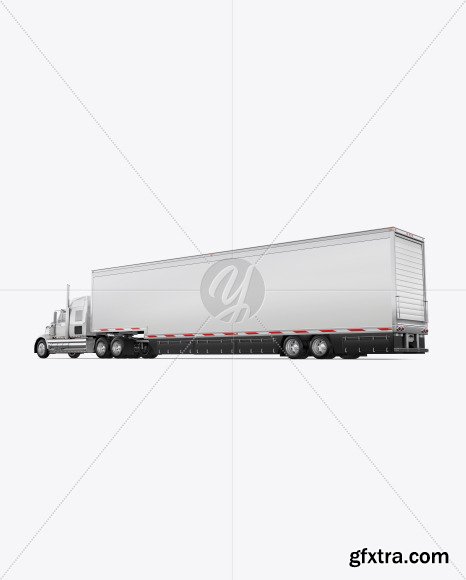 Truck Mockup - Back Half Side View 50106