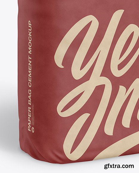 Kraft Paper Cement Bag Mockup 50007