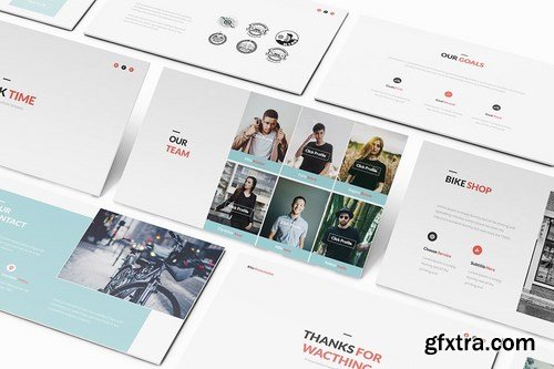 Bicycle Powerpoint Google Slides and Keynote Templates