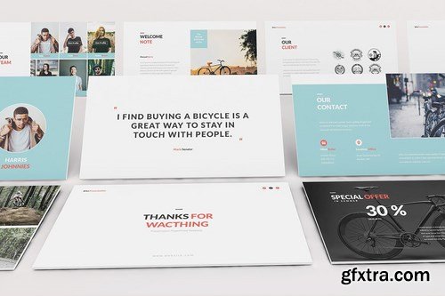 Bicycle Powerpoint Google Slides and Keynote Templates