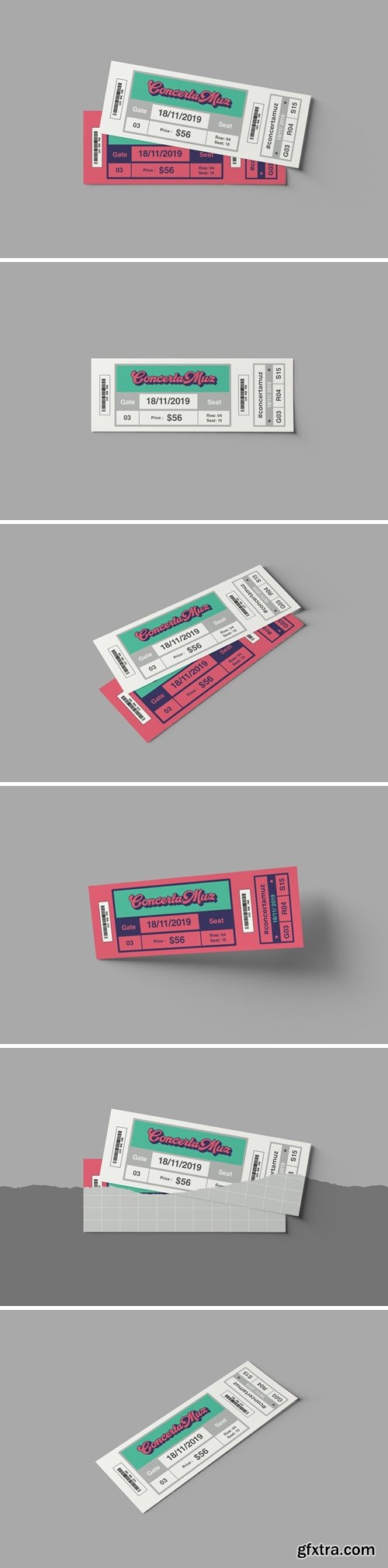 Ticket Mockups