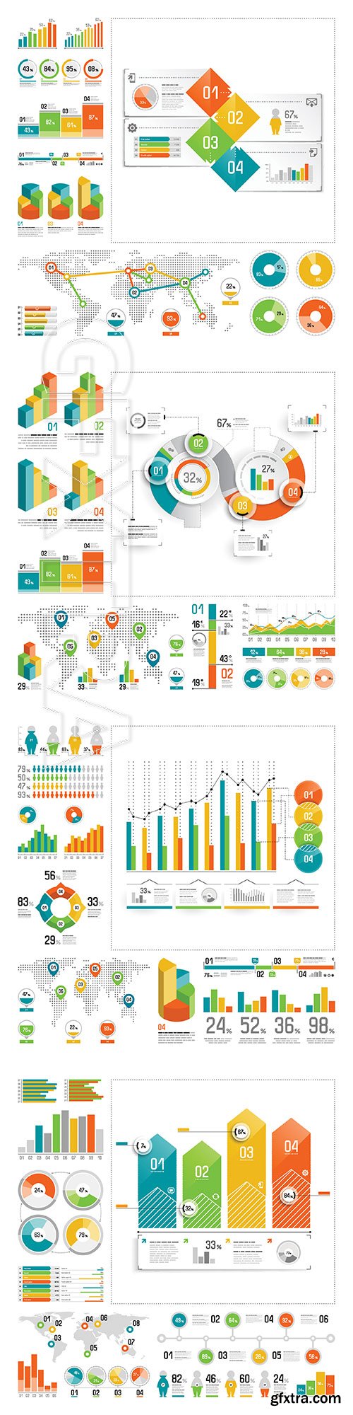 Infographic vector elements set