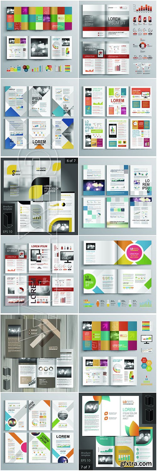 Brochure vector template design