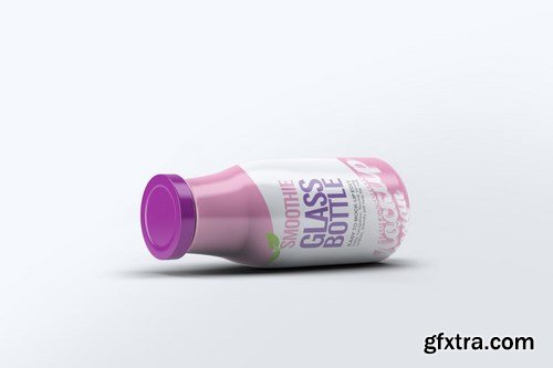 Smoothie Glass Bottle Mock-Up