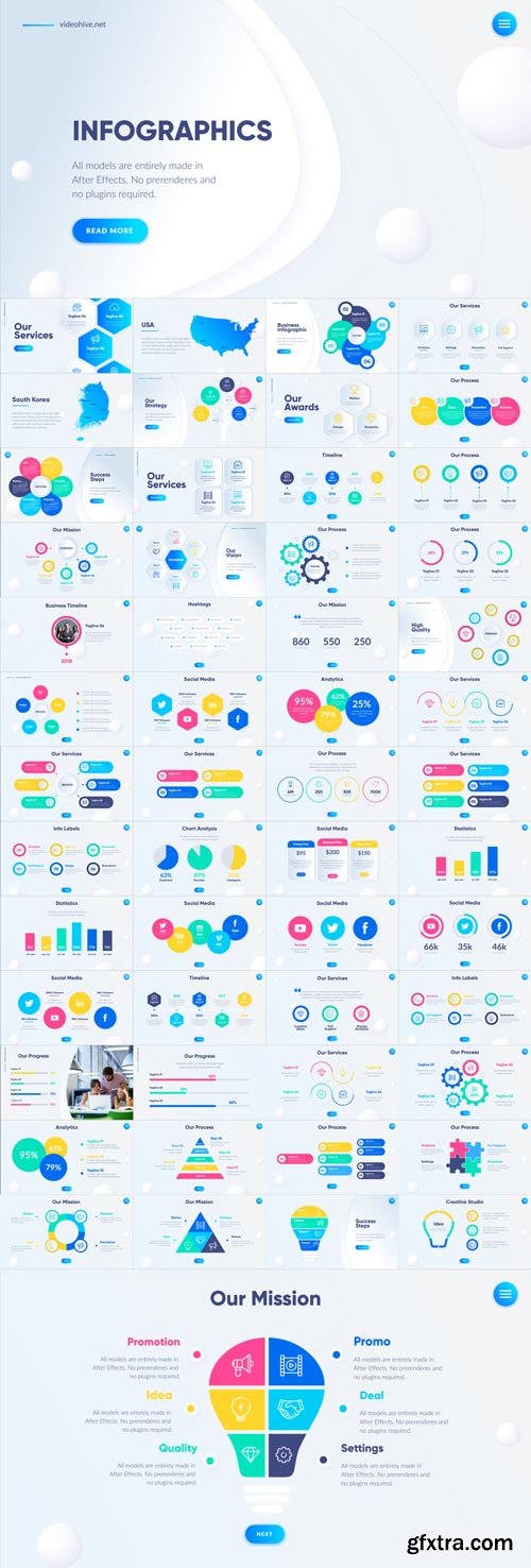 Videohive - Corporate Infographics Bundle - 21669208