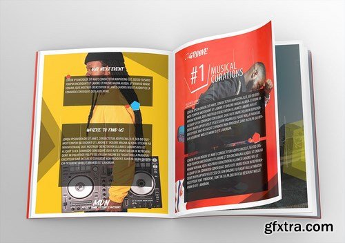 Realistic Magazine PSD Template