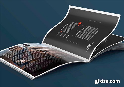 Realistic Magazine PSD Template