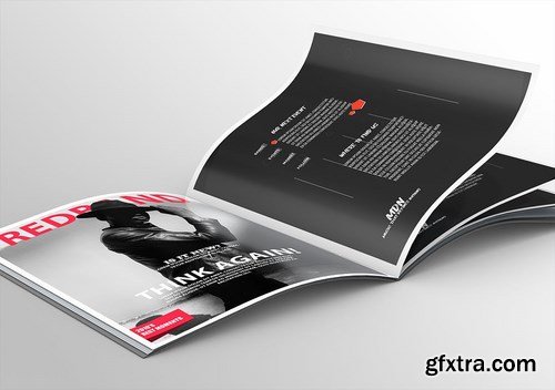 Realistic Magazine PSD Template