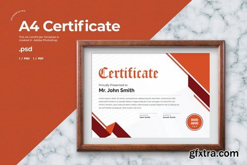 Certificate Template - A4