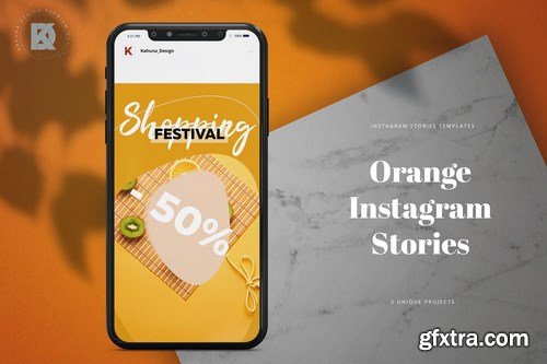 Instagram Stories Orange Pack