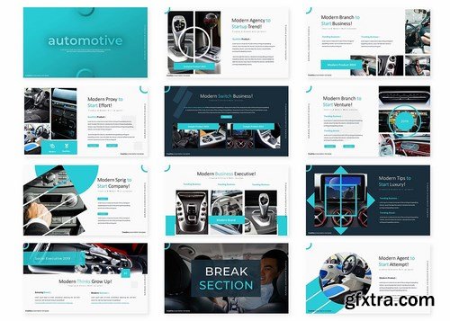 Automotive - Powerpoint Google Slides and Keynote Templates