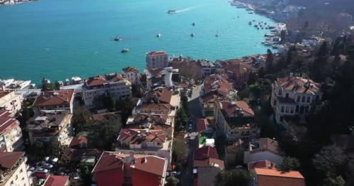 Istanbul Bebek Bosphorus Aerial View 15 - PJF5QDS