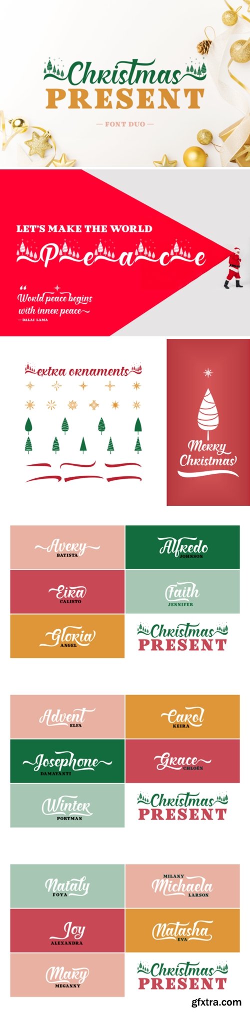 Christmas Present Duo Font