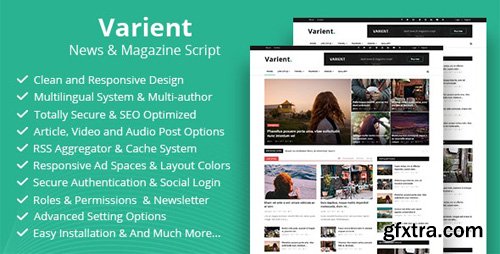 CodeCanyon - Varient v1.6 - News & Magazine Script - 21035226 - NULLED