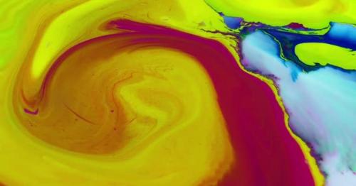 Slow Motion Colorful Swirling Mixture Texture - ZGU3L5X