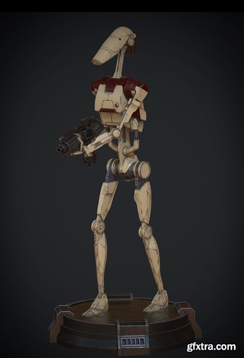 Star Wars PM droid 3D Model