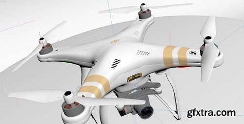 DJI Phantom3 Professional 3D Model