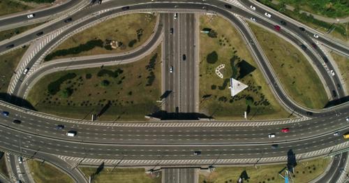 View of a City Traffic on the Bridge - TCEJ2P5