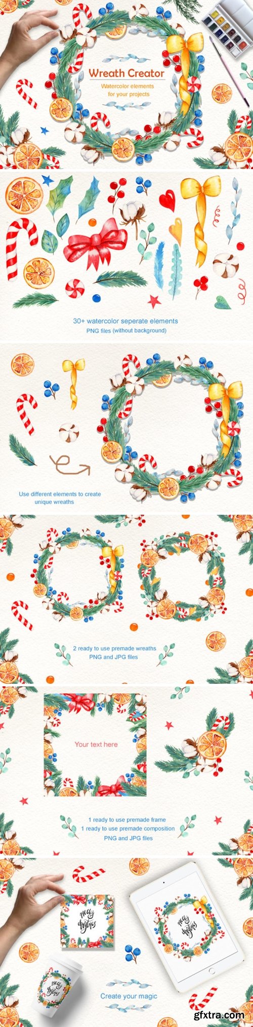 Wreath Creator Watercolor Clipart 1848029