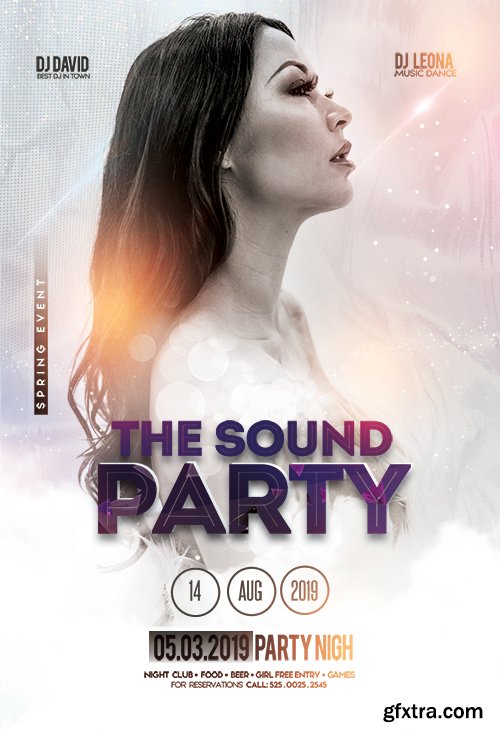 The Sound Party PSD Flyer Template