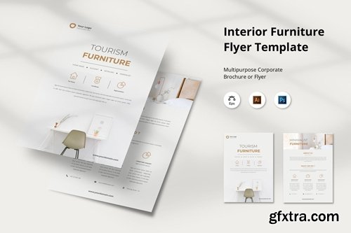 Interior Furniture Minimalist Flyer Template