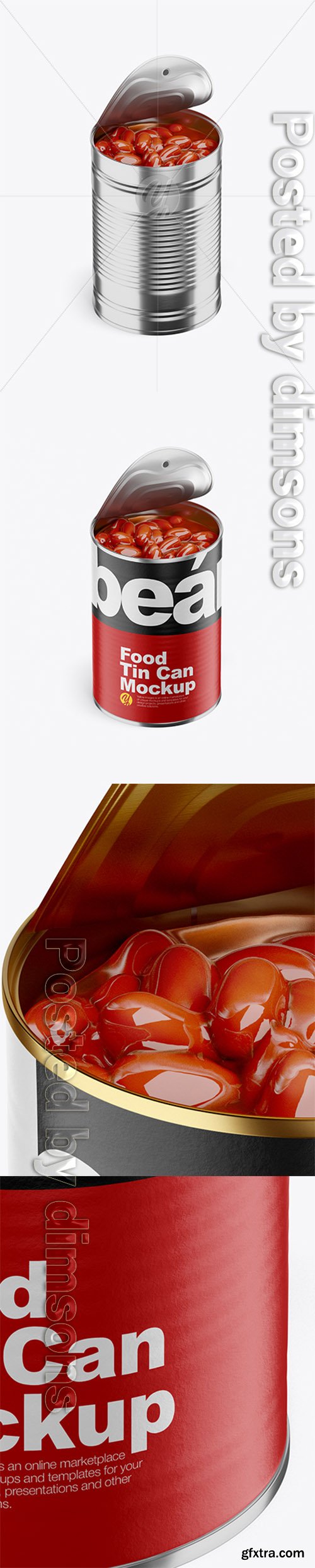 Food Can w/ Red Beans Mockup 36477