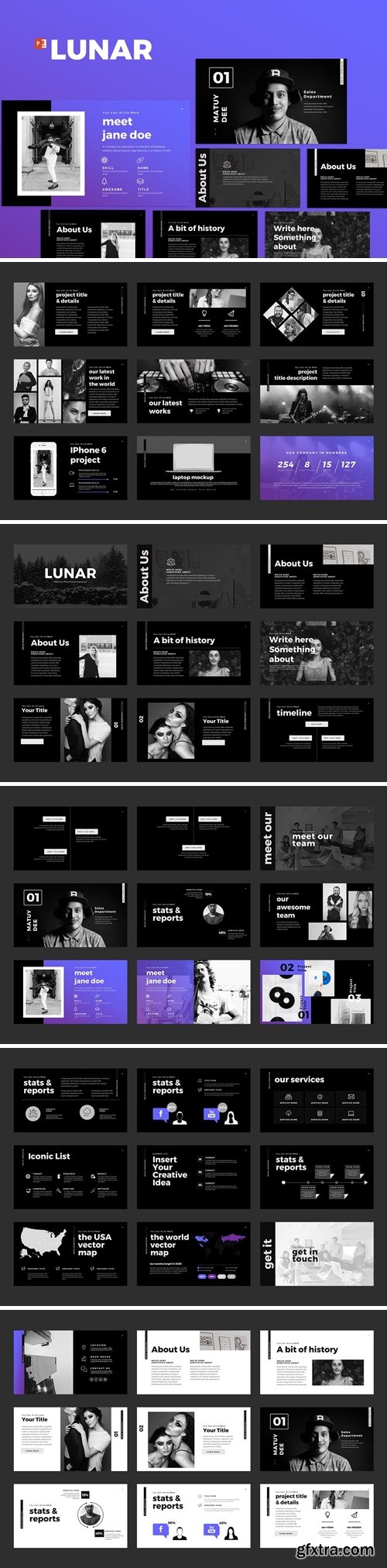 Lunar Powerpoint Presentation and Keynote Template