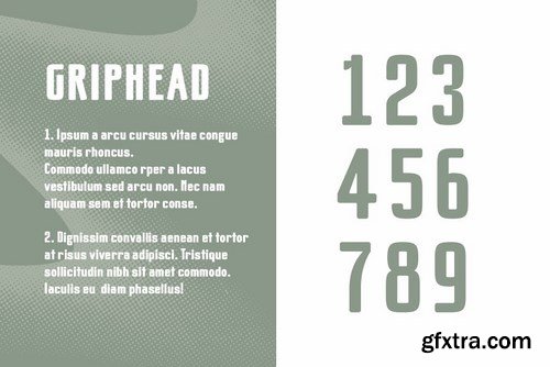 CM - Griphead Modern Condensed Font 4208934