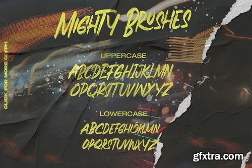 CM - Mighty Brush Font 4179334