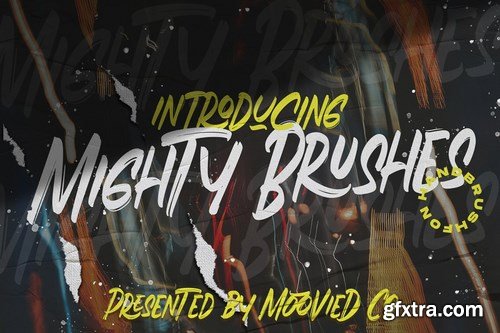 CM - Mighty Brush Font 4179334