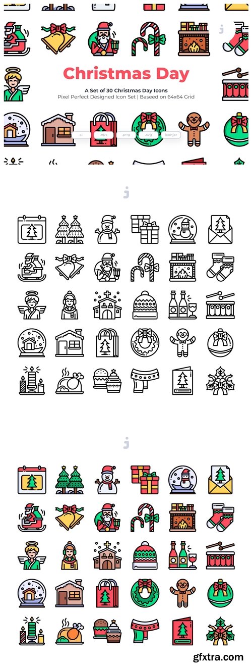 30 Christmas Day Icons