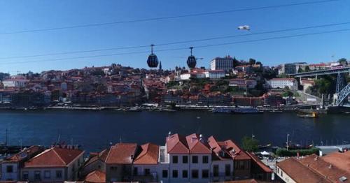 Porto Portugal View From Cable Car, Portugal - 5PRHC4E