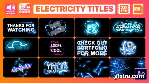 VideoHive Electricity Titles Collection After Effects 24834270