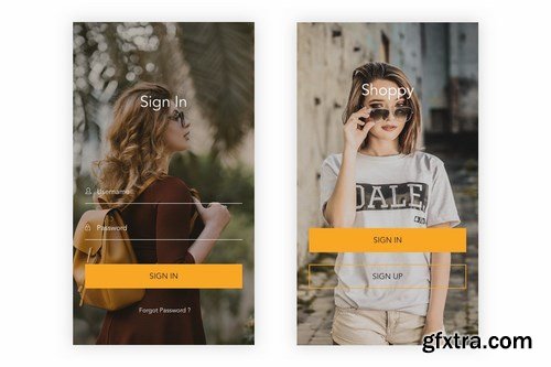 Shoppy - Ecommerce Mobile App for Photoshop