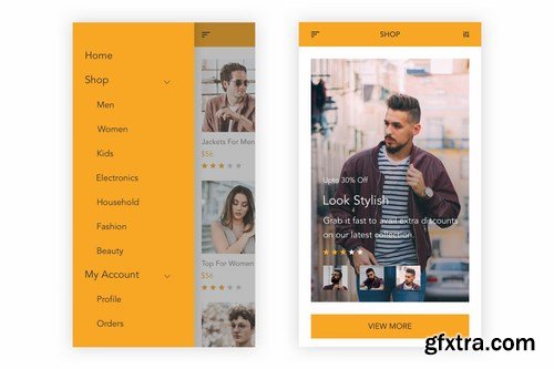 Shoppy - Ecommerce Mobile App for Photoshop