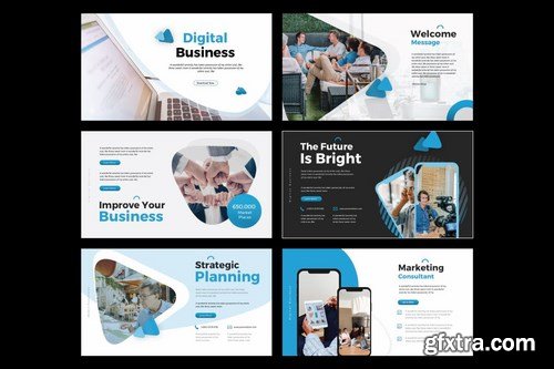 DIGITAL BUSINESS - Powerpoint and Keynote Templates