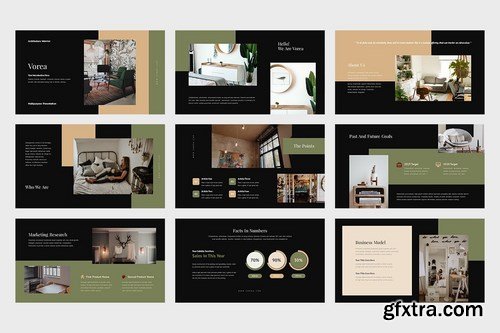 Vorea Home Decor & Interior Business Powerpoint