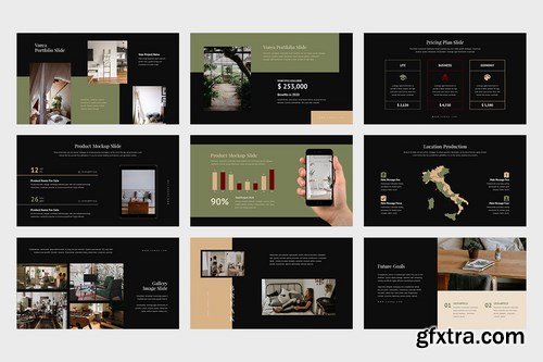 Vorea Home Decor & Interior Business Powerpoint