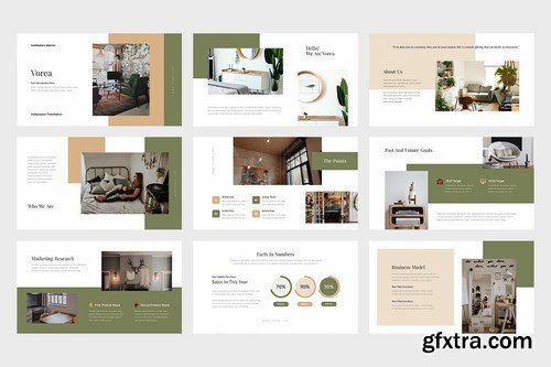 Vorea Home Decor & Interior Business Powerpoint